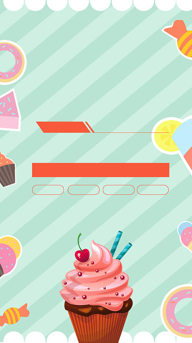 淡绿色清凉冰激凌手机海报背景