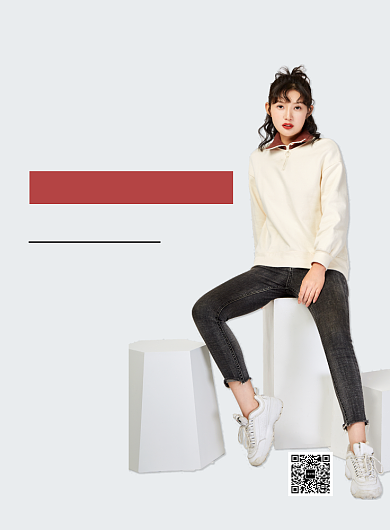 白色简约服装特惠秋冬新品印刷海报背景