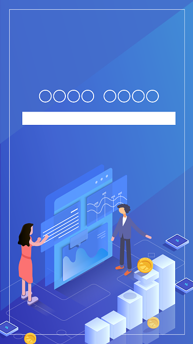 金融理财投资理财创意手机海报背景