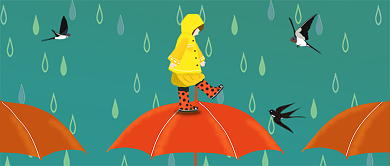 你好雨水新媒体首图背景