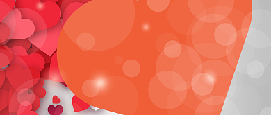 红色情感恋爱相信那点事首图背景