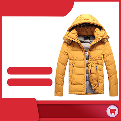 男装羽绒服淘宝天猫主图直通车背景