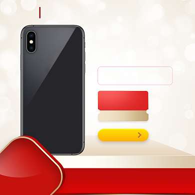 简约原装手机双十二促销直通车背景