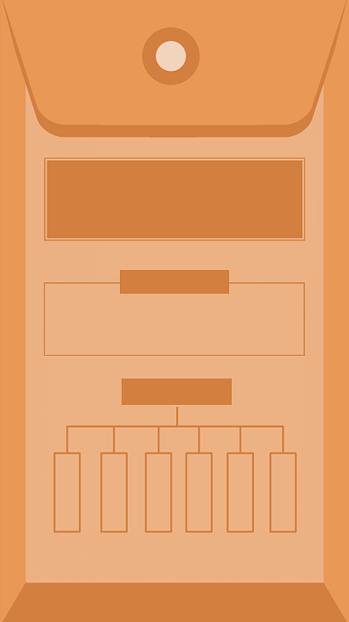 创意文件袋互联网公司招聘手机海报背景