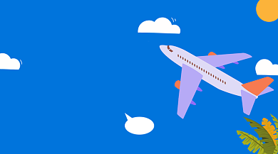 机票手机横版海报背景