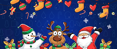 圣诞快乐漫画公众号首图背景