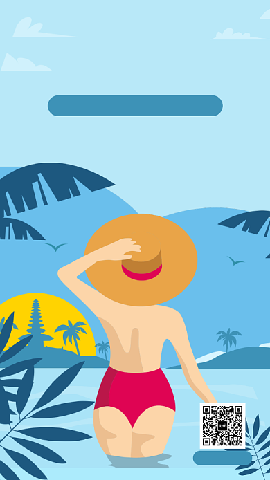 海南旅游宣传海报背景