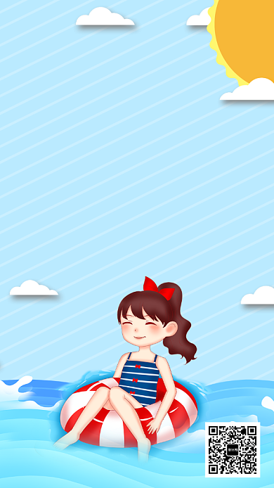 暑期游泳健身招生海报背景