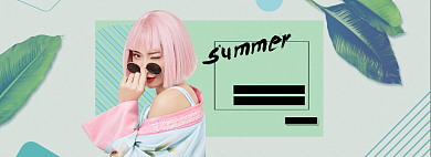 淘宝时尚女装banner背景