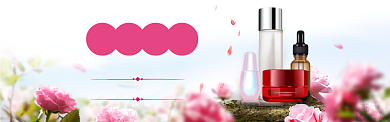 淘宝护肤品美妆护肤banner背景