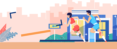 科学健身强健身体手绘运动设计广告微信公众号素材图片背景