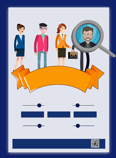 蓝色大气加入我们秋季招聘会海报背景