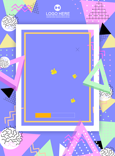 夏日促销潮流多彩时尚广告印刷海报背景