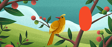 惊蛰春雷响公众号首图背景