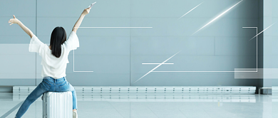 大气清新旅游度假宣传促销广告微信公众号素材图片背景