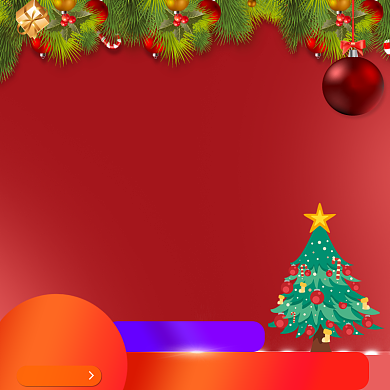 红色调圣诞节商品促销主图图标背景