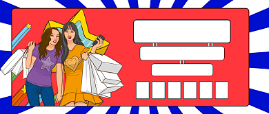 蓝白色光波描边风双十一战报破纪录闺蜜购物微信公众号素材图片背景