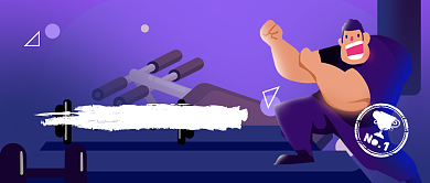 卡通健身运动瘦身健康减肥广告微信公众号素材图片背景