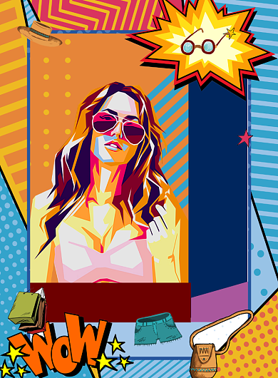 彩色大气低价风暴大促销告印刷海报模板背景