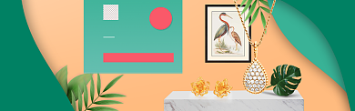 橙色质感淘宝banner背景