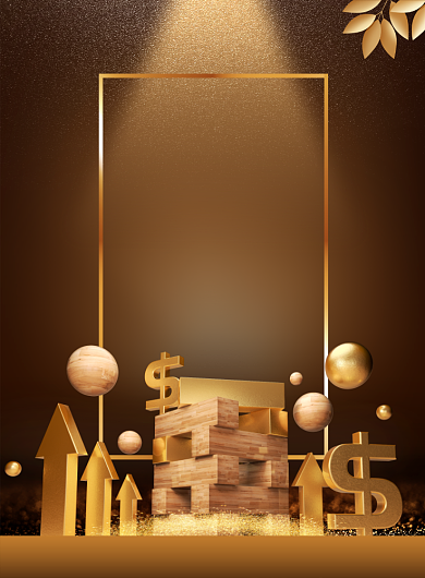 简约金融理财投资宣传海报背景