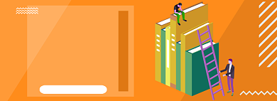 商业手绘书籍专场淘宝banner背景