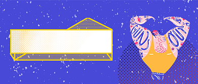 创意卡通健身运动微信公众号素材图片背景