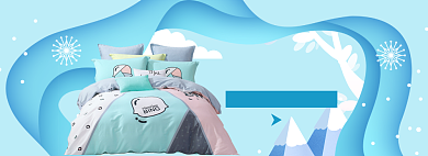 冬季上新海报banner背景