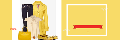 简约秋冬女装上新促销banner背景