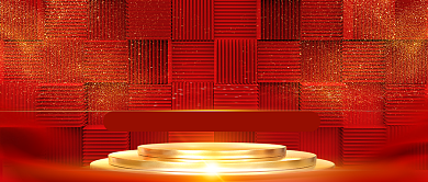 红色喜庆节日过年春节公众号首图背景