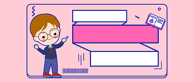 手绘风高考培训公众号首图背景