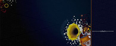 黑色KTV活动优惠券背景