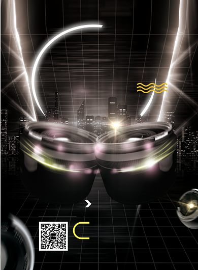 黑金时尚音乐节印刷海报背景