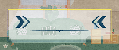 绿色清新手绘水彩温馨公寓促销房地产广告微信公众号素材图片背景