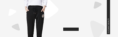黑色服装裤子休闲裤促销banner背景