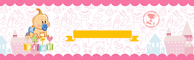 卡通母婴产品促销电商淘宝banner背景