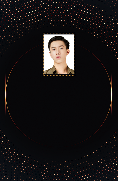 金色创意时尚工作证背景