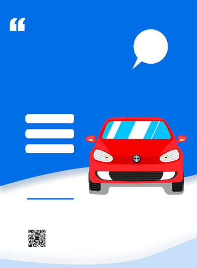 蓝色简约创意驾校招生培训宣传海报背景