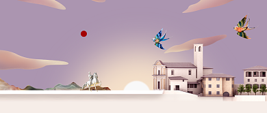 大气简约贵族典范房产公众号首图背景