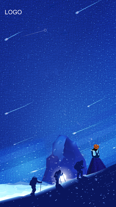 创意蓝色企业精神手机海报背景