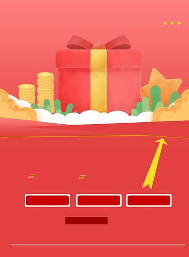 红色卡通金融理财海报背景