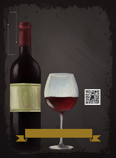 黑色大气品牌红酒海报背景