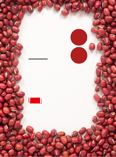 简约实物五谷红豆营养健康美食印刷海报背景