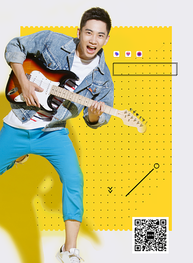 时尚拼接男装上新宣传海报背景