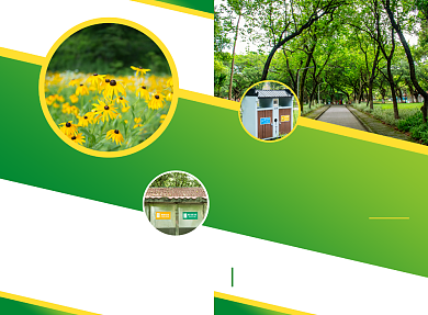 环境保护宣传广告印刷二折页背景