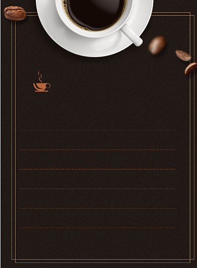 咖啡coffee菜单印刷海报背景