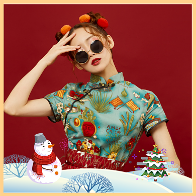 圣诞节微信朋友圈头像淘宝直通车图片背景