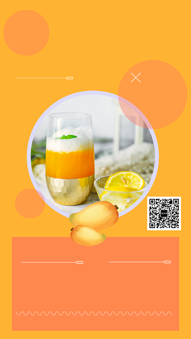 美食甜品菜单手机海报背景