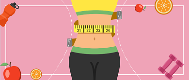 减肥瘦身完美塑形公众号首图背景