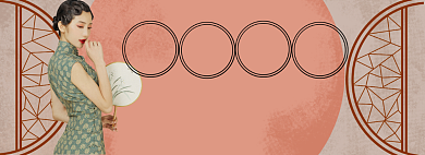 旗袍定制淘宝banner背景